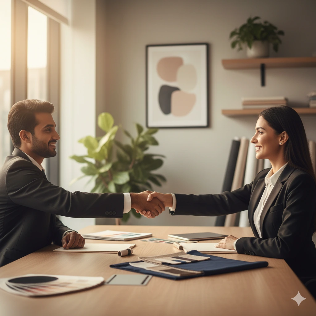 Professional apparel sourcing team